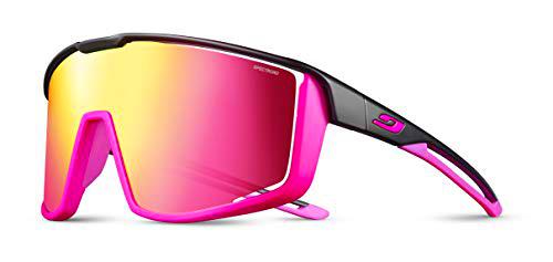 Julbo Fury Gafas de Sol, Negro/Rosa, Talla única Unisex Adulto