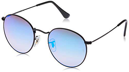 Ray-Ban Round Metal 002/4O Gafas de sol, Shiny Black