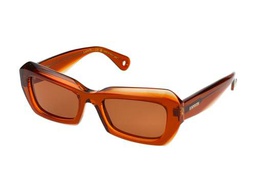 Lanvin Lnv662s Gafas de Sol, 729 Transparente Ámbar