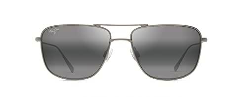 Maui Jim MIKIOI Gafas, Matte Titanium, 54/16/140 Unisex Adultos