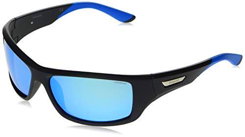 Polaroid SPORT PLD 7013/S gafas de sol, BLKTURQUO, 63 para Hombre