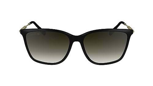 Lacoste Women's Sunglasses L6016S - Black with Gradient Smoke Khaki Lens