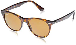 Ray-Ban 0RB2185 Gafas de sol, Striped Havana, 52 Unisex