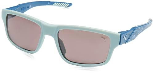 Puma Sunglass Man Recycled INJ Gafas, Grey-Blue-Grey