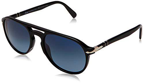 Persol 0PO3235S Gafas, BLACK/BLUE SHADED, 55 Unisex Adulto