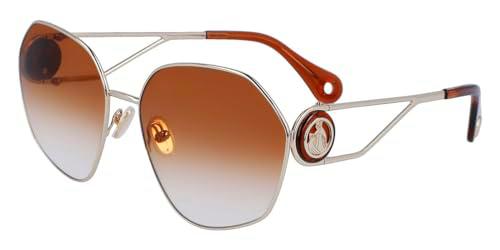 Lanvin LNV127S Sunglasses, Light Gold, 62 Women's