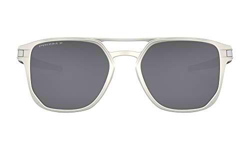 Oakley 0OO4128 Gafas de sol, Matte Silver, 53 para Hombre