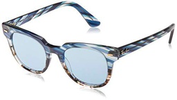 Ray-Ban 0RB2168 Gafas de sol, Blue Gradient Grey Striped, 49 Unisex