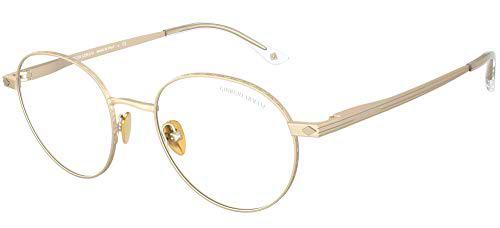 Armani 0AR6107 Gafas, Matte Pale Gold, 51 para Hombre