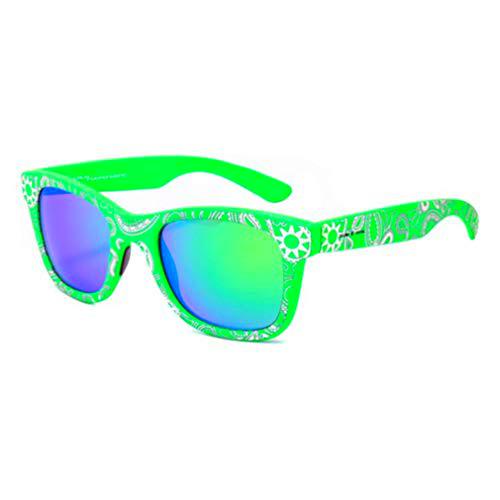 italia independent 0090GG-033-000 Gafas de sol, Verde/Blanco