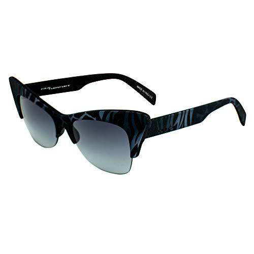 italia independent 0908-ZEF-071 Gafas de sol, Gris/Negro