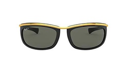 Ray-Ban Olympian I RB2319-901/58 Gafas de sol, Negro/Oro, 62 Unisex