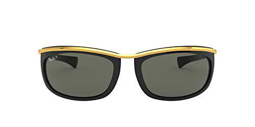 Ray-Ban Olympian I RB2319-901/58 Gafas de sol, Negro/Oro, 62 Unisex