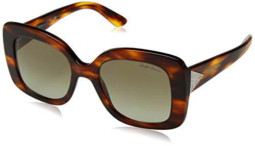 Ralph Lauren 0RL8169 Gafas de sol, Striped Havana, 51 para Mujer