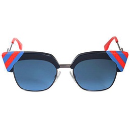 FENDI FF 0241/S 08 PJP Gafas de sol, Azul (Bluette/Dark Blue Sf)