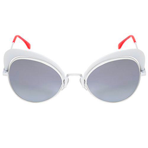 FENDI FF 0247/S GO VK6 Gafas de sol, Blanco (White/Grey Azure Silv)