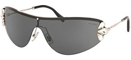 Miu Miu 0MU 66US Gafas, SILVER/GREY, 48 para Mujer