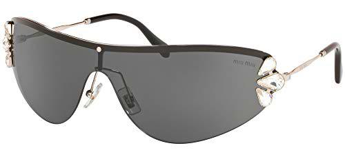 Miu Miu 0MU 66US Gafas, SILVER/GREY, 48 para Mujer