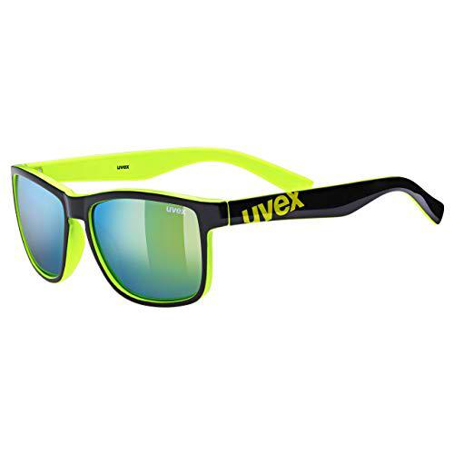 Uvex lgl 39 Gafas de Sol, Adultos Unisex, Black Lime/Yellow, One Size