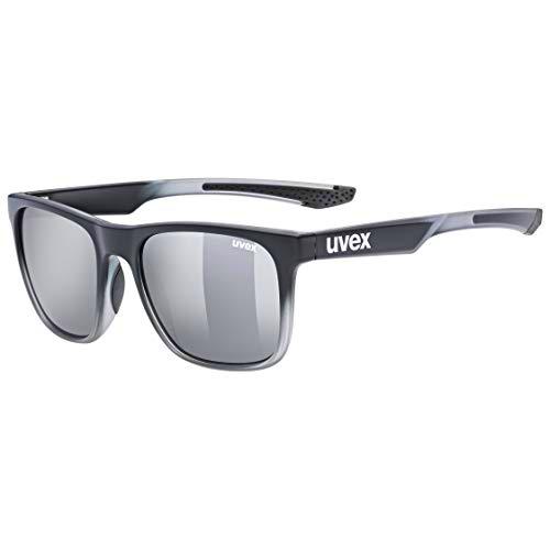 Uvex lgl 42 Gafas de Sol, Adultos Unisex, Black Transparent/Silver, One Size