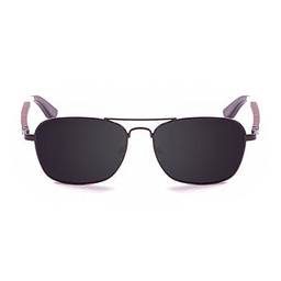 Paloalto Sunglasses Baja Gafas de Sol Unisex, Mate Black Metal/Wood