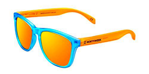 Northweek Regular DEFAY Gafas, Azul ahumado y Naranja