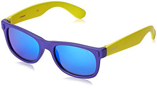 Polaroid P0115 JY UDF Gafas de sol, Azul (Bluette Lime/Grey Blue Mirror Polarized)