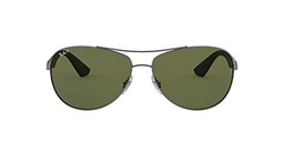 Ray-Ban Rb3526 Gafas de sol, Matte Gunmetal, 63 para Hombre