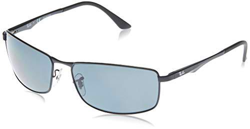 Ray-Ban 0RB3498 Gafas de sol, Matte Black, 64 para Hombre