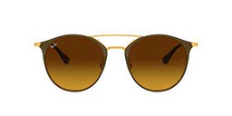 Ray-Ban RB 3546 Gafas de sol, Gold Top Brown, 49 Unisex-Adulto