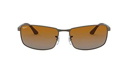 Ray-Ban Mod. 3498 Gafas de sol, Matte Gunmetal, 61 para Hombre