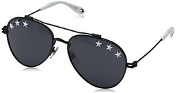 Givenchy GV 7057/STARS IR 807 58 Gafas de sol, Negro (Black/Grey)