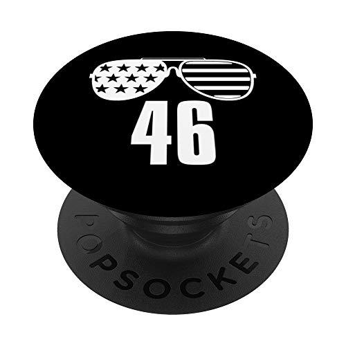 46 Biden 46a gafas de sol de la bandera estadounidense Joe PopSockets PopGrip: Agarre intercambiable para Teléfonos y Tabletas