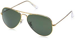 Rayban - Gafas de sol Aviador Aviator Large Metal, Gold (L0205 Gold)