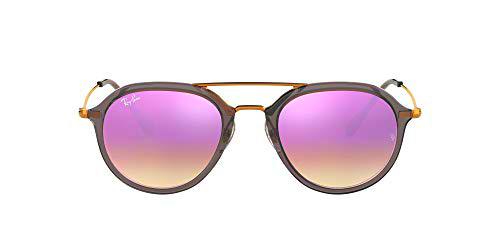 Ray-Ban Rb4253 Gafas de sol, Gris/Bronce-Cobre/Lila Degradada (Shiny Grey)