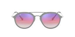 Ray-Ban 0RB4253 Gafas de sol, Top Grey On Transparente, 49 Unisex