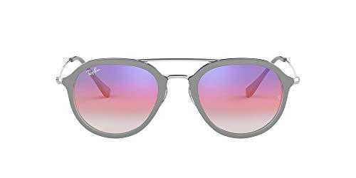 Ray-Ban 0RB4253 Gafas de sol, Top Grey On Transparente, 49 Unisex