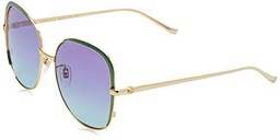 GUCCI GG0400S-004 Gafas de sol, Dorado/Verde, 58 para Mujer