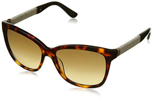 Jimmy Choo Cora/S JD FA5 56 Gafas de Sol, Negro (Hvn Glitter BK/Brown SF), Mujer