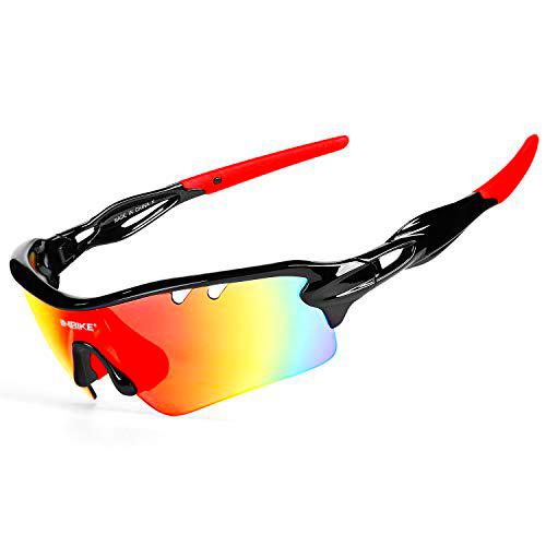 Inbike Gafas de Sol Polarizadas Para Ciclismo con 5 Lentes Intercambiables Uv400 y Montura de Tr-90