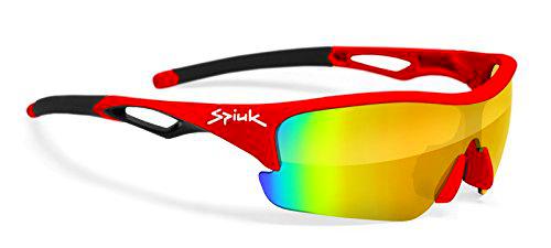 Spiuk Jifter Gafas, Unisex Adulto, Rojo/Negro, Talla Única