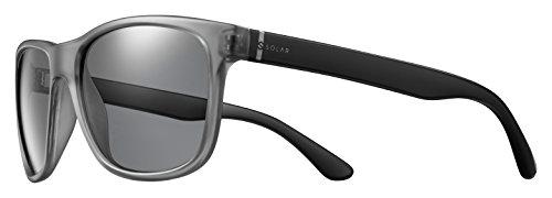 Solar Strummer Gafas, Unisex Adulto, Gris/Negro