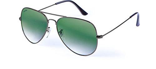 MSTRDS PureAv Youth gafas de sol, Gris (gun/green 5166)