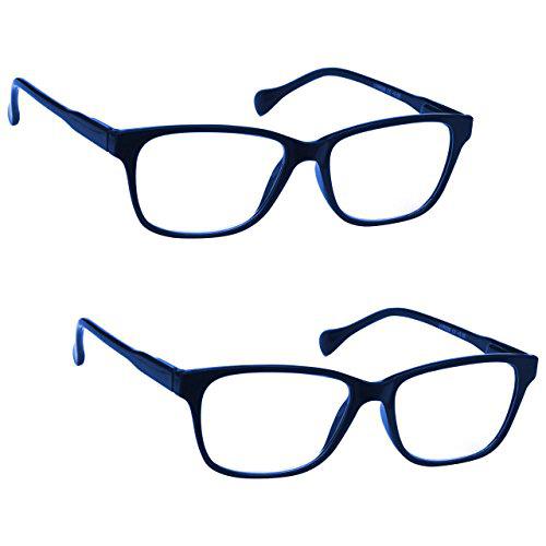 Uv Reader Azul Marino Ligero Gafas De Lectura Valor Pack 2 Estilo Diseñador Hombres MujeresCaso Uvr2Pk027 +1,50 2 Unidades 70 g