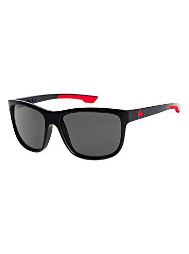 Quiksilver Crusader-Gafas De Sol para Hombre, Black/Black/Grey-Combo, 1Sz