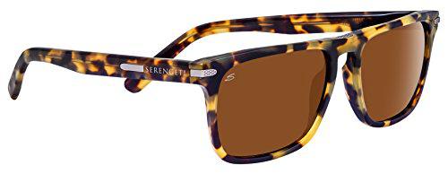 Serengeti Large Carlo, Gafas de Sol para Hombre, Tortoise, L