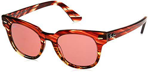 Ray-Ban 0RB2168 Gafas de sol, Pink Gradient Beige Stripped, 49 Unisex