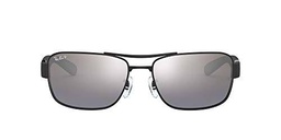 Ray-ban Mod. 3522 - Gafas de sol para hombre, Matte Black, 64 mm