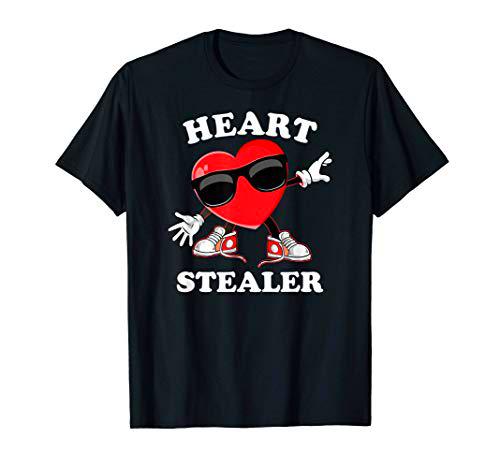 Regalo de corazón rojo y gafas de sol de San Valentín de Camiseta