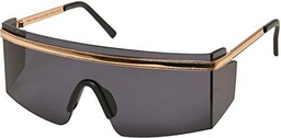 Urban Classics Sunglasses Sardinia Gafas, Negro/Dorado